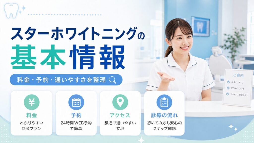 スターホワイトニングの基本情報